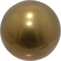 Value Collection - 7/16 Inch Diameter Brass Ball - 0.0002 Inch Sphericity, Grade 200, 75 to 87 B Hardness - Exact Tool & Supply