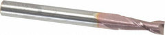SGS - 7/32", 5/8" LOC, 1/4" Shank Diam, 2-1/2" OAL, 2 Flute, Solid Carbide Square End Mill - Single End, TiCN Finish, Spiral Flute, 30° Helix, Centercutting, Right Hand Cut, Right Hand Flute, Series 52 - Exact Tool & Supply