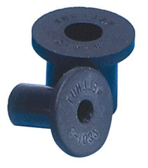 RivetKing - #10-32, 0.562" Diam x 0.04" Thick Flange, Rubber Insulated Rivet Nut - UNF Thread, Rubber, 0.377" Body Diam, 0.665" OAL - Exact Tool & Supply