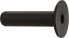 RivetKing - #6-32, 0.554" Diam x 0.035" Thick Flange, Rubber Insulated Rivet Nut - UNC Thread, Rubber, 0.24" Body Diam, 0.981" OAL - Exact Tool & Supply