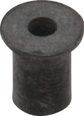 RivetKing - #6-32, 0.452" Diam x 0.062" Thick Flange, Rubber Insulated Rivet Nut - UNC Thread, Rubber, 5/16" Body Diam, 1/2" OAL - Exact Tool & Supply