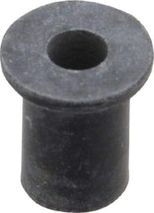 RivetKing - #8-32, 0.438" Diam x 0.052" Thick Flange, Rubber Insulated Rivet Nut - UNC Thread, Rubber, 5/16" Body Diam, 1/2" OAL - Exact Tool & Supply