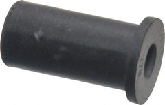 RivetKing - 1/4-20, 0.635" Diam x 0.051" Thick Flange, Rubber Insulated Rivet Nut - UNC Thread, Rubber, 1/2" Body Diam, 1.051" OAL - Exact Tool & Supply