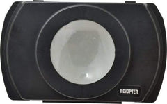 Electrix - 4 Diopter, 3" Wide, Task & Machine Light Magnifier Lens - Black, For Use with 7450 & 7452 Magnifiers - Exact Tool & Supply