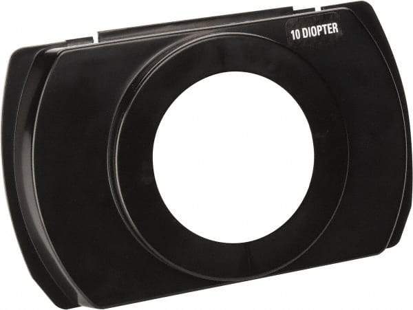 Electrix - 8 Diopter, 3" Wide, Task & Machine Light Magnifier Lens - Black, For Use with 7450 & 7452 Magnifiers - Exact Tool & Supply