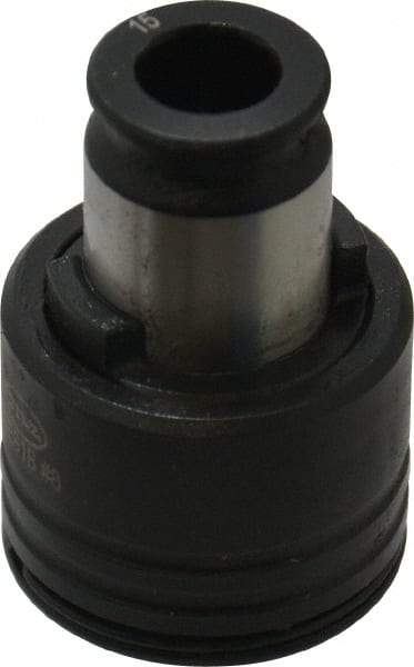 Bilz - 0.168" Tap Shank Diam, 0.131" Tap Square Size, 5/32", #8 Tap, #1 Tapping Adapter - 0.2756" Projection, 0.669" Tap Depth, 1.1221" OAL, 3/4" Shank OD, Through Coolant, Series WES 1 - Exact Tool & Supply