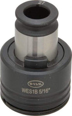 Bilz - 0.318" Tap Shank Diam, 0.238" Tap Square Size, 5/16" Tap, #1 Tapping Adapter - 0.2756" Projection, 0.669" Tap Depth, 1.1221" OAL, 3/4" Shank OD, Through Coolant, Series WES 1 - Exact Tool & Supply