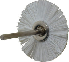 Osborn - 1-1/2" OD, 1/8" Shank Diam, Nylon Wheel Brush - 3/32" Face Width, 6,000 RPM - Exact Tool & Supply