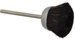 Osborn - 1" Diam, 1/8" Shank Straight Wire Cup Brush - 0.012" Filament Diam, 25,000 Max RPM - Exact Tool & Supply