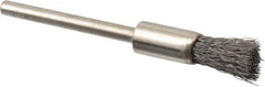 Osborn - 1/4" Brush Diam, End Brush - 1/8" Diam Shank, 25,000 Max RPM - Exact Tool & Supply