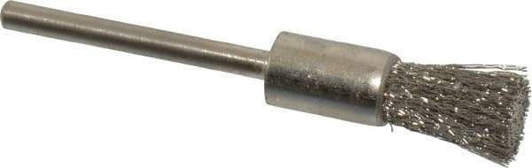 Osborn - 5/16" Brush Diam, End Brush - 1/8" Diam Shank, 25,000 Max RPM - Exact Tool & Supply
