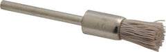 Osborn - 600 Grit, 5/16" Brush Diam, End Brush - Super Fine Grade, 1/8" Diam Shank, 6,000 Max RPM - Exact Tool & Supply
