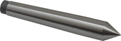 Value Collection - 0.48" Head Diam, Steel Standard Point Solid Dead Center - 1MT Morse Taper, 0.48" Point Diam, 3-5/32" OAL - Exact Tool & Supply
