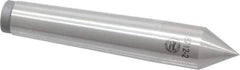 Value Collection - 0.71" Head Diam, Steel Standard Point Solid Dead Center - 2MT Morse Taper, 0.71" Point Diam, 3-15/16" OAL - Exact Tool & Supply