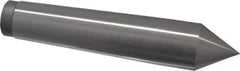 Value Collection - 1.24" Head Diam, Steel Standard Point Solid Dead Center - 4MT Morse Taper, 1.24" Point Diam, 6-5/16" OAL - Exact Tool & Supply