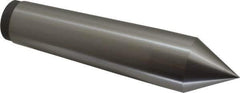 Value Collection - 1.76" Head Diam, Steel Standard Point Solid Dead Center - 5MT Morse Taper, 1.76" Point Diam, 7-7/8" OAL - Exact Tool & Supply