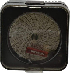 Dickson - 50 to 96°F, Temp Recorder - 3 Inch Diameter, Battery Operated - Exact Tool & Supply