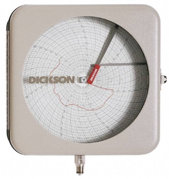 Dickson - -22 to 122°F, 7 Days Recording Time Chart - 8 Inch Diameter, Use with To be Used with Pr8 Recorders - Exact Tool & Supply