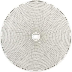Dickson - 32 to 122°F, 7 Day Recording Time Chart - 8 Inch Diameter, Use with Esx Recorders - Exact Tool & Supply