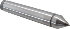 Value Collection - 0.71" Head Diam, Carbide-Tipped Steel Standard Point Solid Dead Center - 2MT Morse Taper, 0.71" Point Diam, 3.94" OAL - Exact Tool & Supply