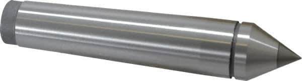 Value Collection - 0.95" Head Diam, Carbide-Tipped Steel Standard Point Solid Dead Center - 3MT Morse Taper, 0.95" Point Diam, 4.92" OAL - Exact Tool & Supply