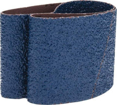 Made in USA - 3" Wide x 21" OAL, 24 Grit, Zirconia Alumina Abrasive Belt - Zirconia Alumina, Very Coarse, Coated, X Weighted Cloth Backing - Exact Tool & Supply