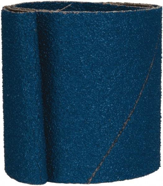 Made in USA - 4" Wide x 36" OAL, 36 Grit, Zirconia Alumina Abrasive Belt - Zirconia Alumina, Very Coarse, Coated, X Weighted Cloth Backing - Exact Tool & Supply