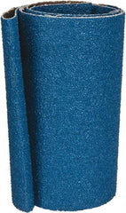 Made in USA - 6" Wide x 48" OAL, 36 Grit, Zirconia Alumina Abrasive Belt - Zirconia Alumina, Very Coarse, Coated, X Weighted Cloth Backing - Exact Tool & Supply