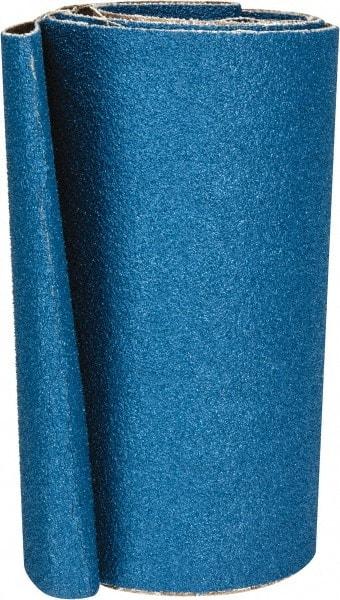 Made in USA - 6" Wide x 48" OAL, 50 Grit, Zirconia Alumina Abrasive Belt - Zirconia Alumina, Coarse, Coated, X Weighted Cloth Backing - Exact Tool & Supply