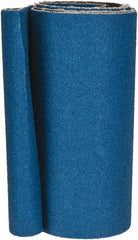 Made in USA - 6" Wide x 48" OAL, 60 Grit, Zirconia Alumina Abrasive Belt - Zirconia Alumina, Medium, Coated, X Weighted Cloth Backing - Exact Tool & Supply