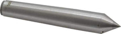 Made in USA - Carbide-Tipped Alloy Steel Standard Point Solid Dead Center - 2MT Morse Taper, 4-3/16" OAL - Exact Tool & Supply