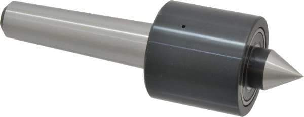 Riten - MT3 Taper Shank, 2" Head Diam 1,830 Lb Capacity Live Center - 2,500 Max RPM, 1-15/16" Head Length, 13/16" Point Diam, 1" Point Len, 500 Lb Max Workpc, Standard Point - Exact Tool & Supply