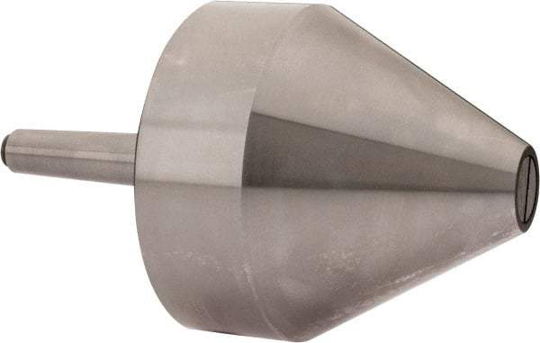 Riten - MT2 Taper Shank, 4" Head Diam 8,000 Lb Capacity Live Center - 4-9/32" Head Length, 1" Point Diam, 4.2813" Point Len, 2,000 Lb Max Workpc, Bull Nose Point - Exact Tool & Supply
