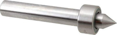 Riten - Straight Shank, 1-11/16" Head Diam 4,250 Lb Capacity Live Center - 1,000 Max RPM, 15/16" Long Case, 7/8" Point Diam, 1" Point Len, 1,000 Lb Max Workpiece, Standard Point - Exact Tool & Supply
