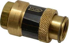 Coilhose Pneumatics - 3/8" Pipe, FNPT x FNPT, Brass Lockout Valve - 150 Max psi, Brass Sleeve - Exact Tool & Supply
