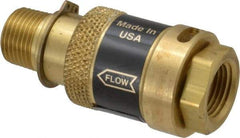 Coilhose Pneumatics - 3/8" Pipe, FNPT x MNPT, Brass Lockout Valve - 150 Max psi, Brass Sleeve - Exact Tool & Supply