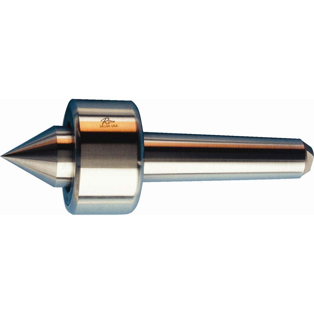 Riten - MT2 Taper Shank, 1-11/16" Head Diam, 4,250 Lb Capacity Live Center - Exact Tool & Supply