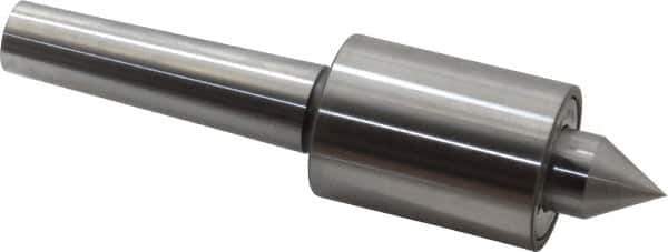 Riten - MT3 Taper Shank, 1-3/4" Head Diam 4,600 Lb Capacity Live Center - 5,000 Max RPM, 2-3/8" Head Length, 7/8" Point Diam, 1-1/8" Point Len, 920 Lb Max Workpc, Standard Point - Exact Tool & Supply