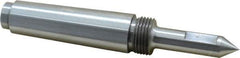 Riten - 1/2" Head Diam, Steel Long Point Solid Dead Center - 3MT Morse Taper, 1/2" Point Diam, 2" Point Length - Exact Tool & Supply
