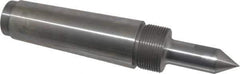Riten - 7/8" Head Diam, Steel Long Point Solid Dead Center - 5MT Morse Taper, 7/8" Point Diam, 2-1/2" Point Length - Exact Tool & Supply