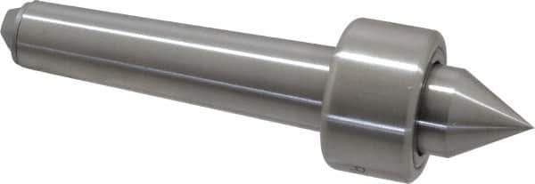 Riten - MT2 Taper Shank, 1-1/4" Head Diam 1,500 Lb Capacity Live Center - 1,000 Max RPM, 3/4" Head Length, 3/4" Point Diam, 13/16" Point Len, 400 Lb Max Workpc, Standard Point - Exact Tool & Supply