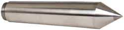 Riten - 2.494" Head Diam, Carbide-Tipped Steel Standard Point Solid Dead Center - 6MT Morse Taper, 2.494" Point Diam, 11-1/2" OAL - Exact Tool & Supply