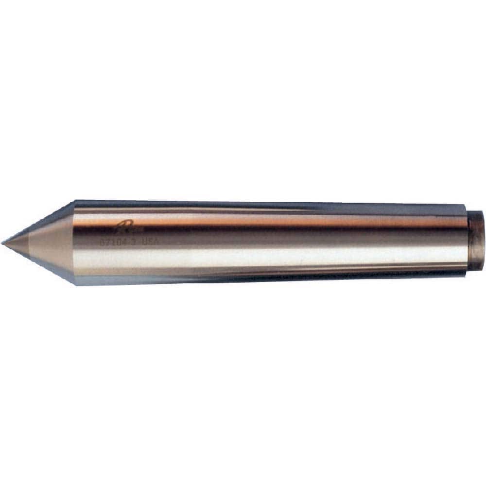 Riten - 3.27" Head Diam, Carbide-Tipped Steel Standard Point Solid Dead Center - Exact Tool & Supply