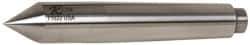 Riten - 0.7" Head Diam, Hardened Tool Steel Standard Point Half Dead Center - 2MT Morse Taper, 0.7" Point Diam, 4-3/16" OAL - Exact Tool & Supply