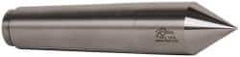 Riten - 1.748" Head Diam, Hardened Tool Steel Standard Point Solid Dead Center - 5MT Morse Taper, 1.748" Point Diam, 8-1/2" OAL - Exact Tool & Supply