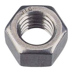 Value Collection - M12x1.25 Metric Fine Steel Right Hand Hex Nut - 19mm Across Flats, 10mm High, Zinc-Plated Finish - Exact Tool & Supply