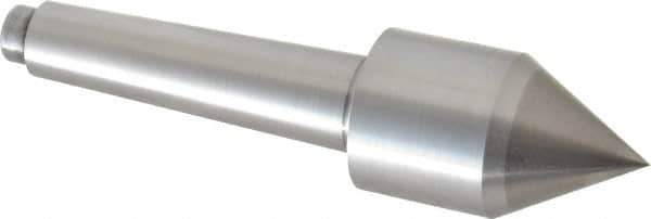 Riten - 1-1/4" Head Diam, Carbide-Tipped Steel Standard Point Solid Dead Center - 2MT Morse Taper, 1-1/4" Point Diam - Exact Tool & Supply
