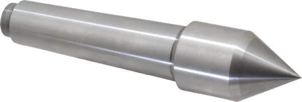 Riten - 1-1/4" Head Diam, Carbide-Tipped Steel Standard Point Solid Dead Center - 3MT Morse Taper, 1-1/4" Point Diam - Exact Tool & Supply