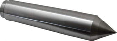Riten - 1-3/4" Head Diam, Carbide-Tipped Steel Standard Point Solid Dead Center - 5MT Morse Taper, 1-3/4" Point Diam - Exact Tool & Supply