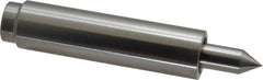 Concentric - Straight Shank, Live Center - 3,000 Max RPM, 0.378" Point Diam, 0.88" Point Len, 274 Lb Max Workpiece, Standard Point - Exact Tool & Supply